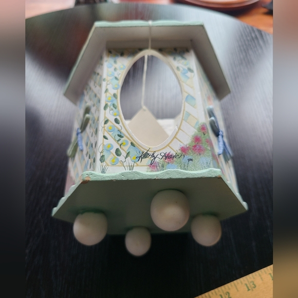 Decorative Hexagonal Jar Candle Holder with Dragonfly Design - Picture 9 of 12